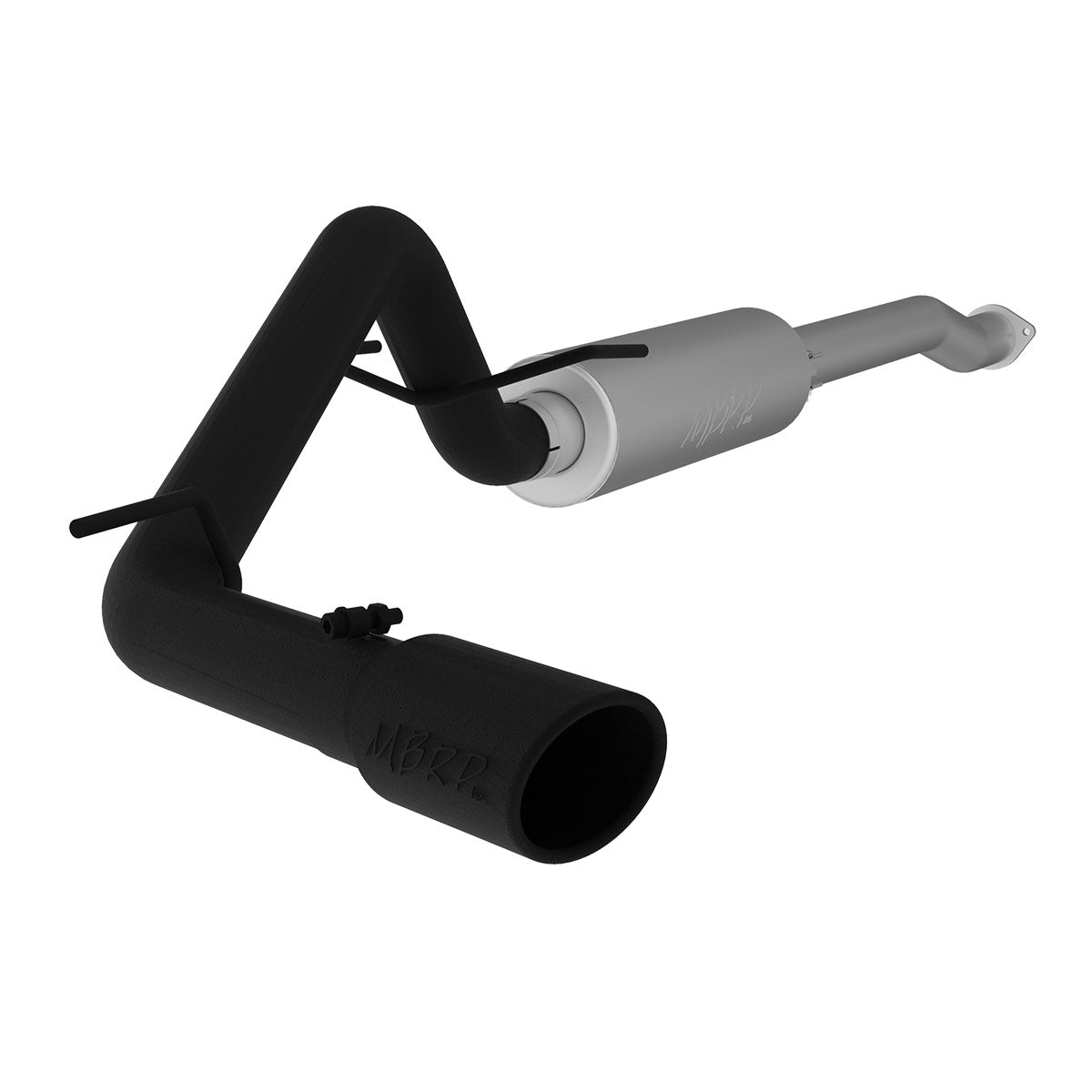 MBRP S5338BLK 3 Inch Cat Back Exhaust System Single Side Exit Black-Coated Aluminized Steel