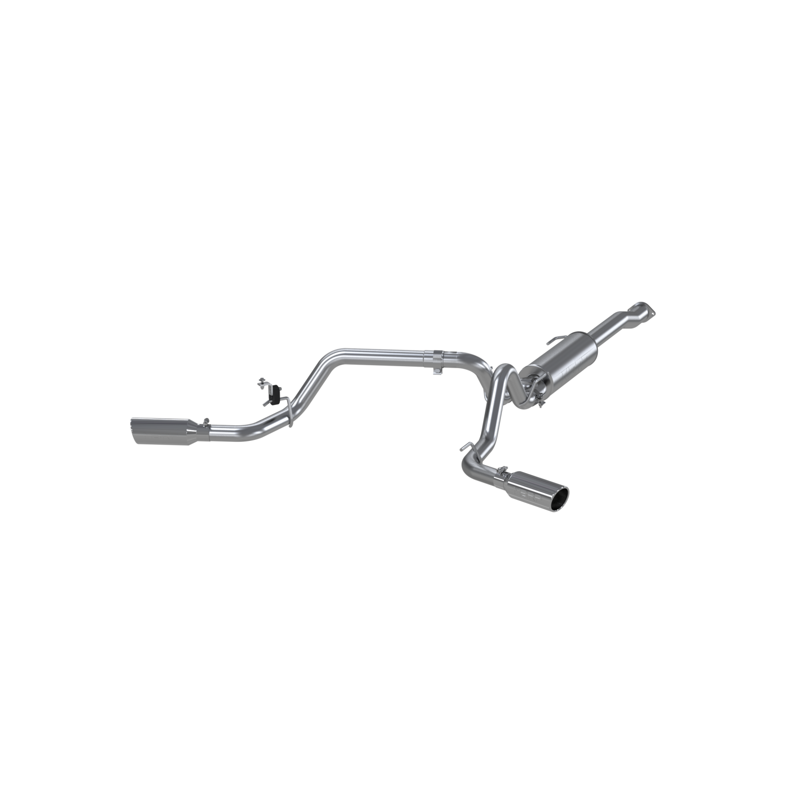MBRP S5340409 - Toyota 3 Inch Cat Back Exhaust System For 16-23 Toyota Tacoma 3.5L Dual Split Side Armor Plus MBRP 1