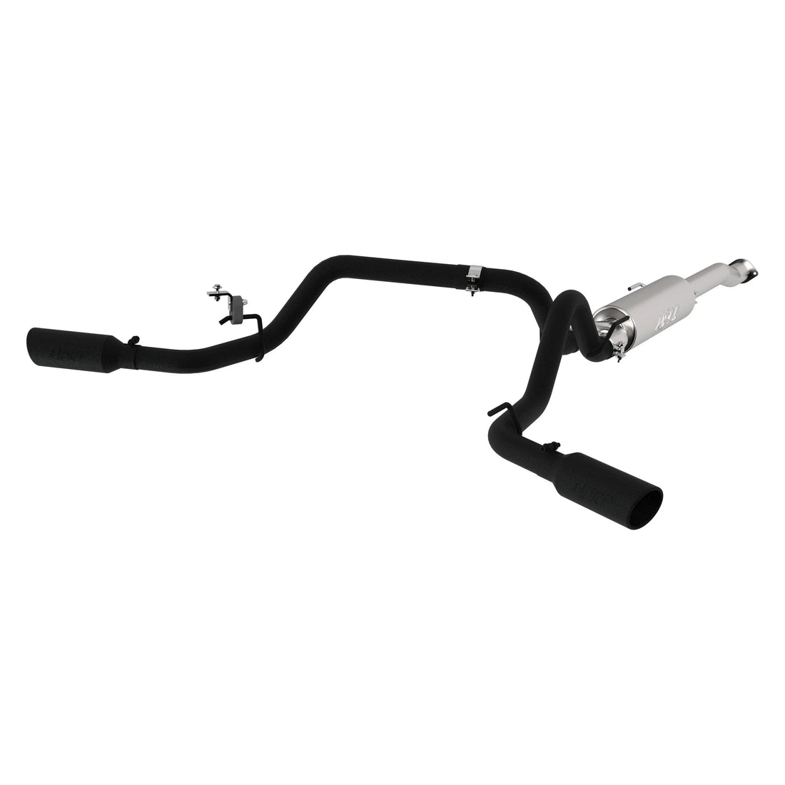 MBRP S5340BLK - Toyota 3 Inch Cat Back Exhaust System For 16-23 Toyota Tacoma 3.5L Dual Split Side Armor BLK Series MBRP