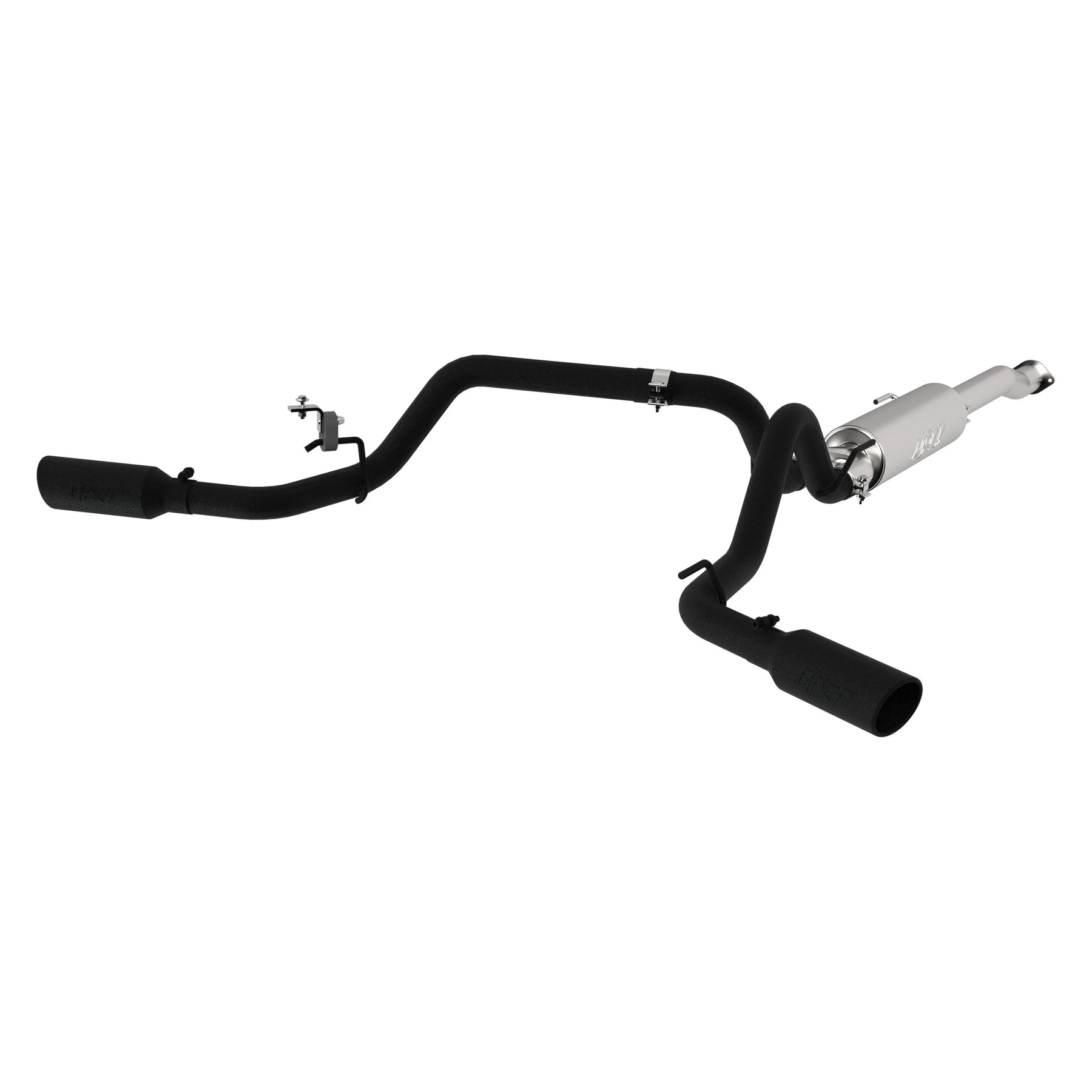 MBRP S5340BLK - Toyota 3 Inch Cat Back Exhaust System For 16-23 Toyota Tacoma 3.5L Dual Split Side Armor BLK Series MBRP