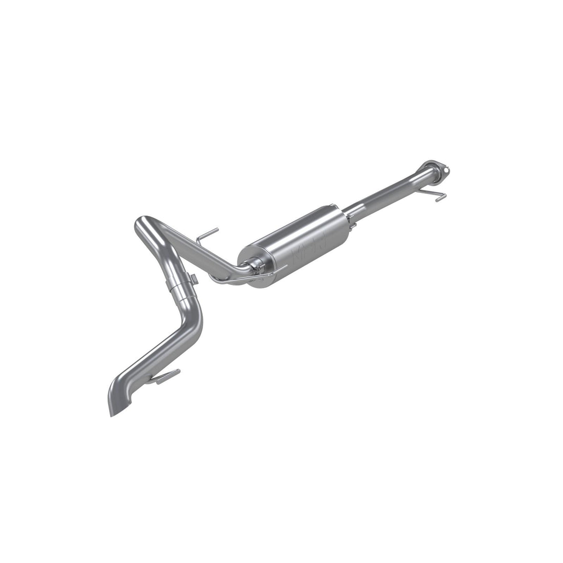 MBRP S5343AL - 03-24 Toyota 4Runner 11-16 Toyota Land Cruiser Prado Armor Lite Aluminized Steel 2.5 Inch Cat-Back High Clearance Turn Down Single Rear Exit MBRP Exhaust System 1