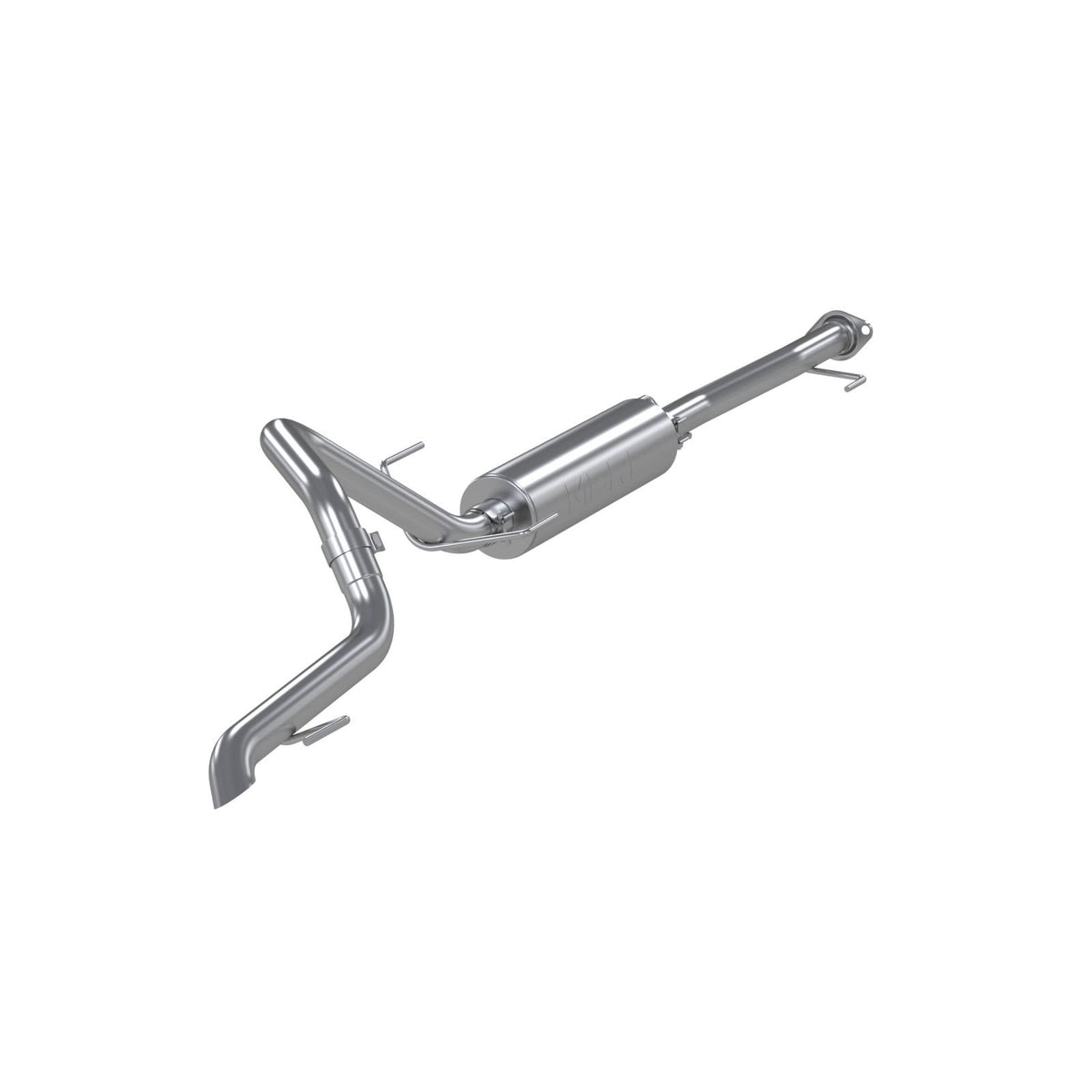 MBRP S5343AL - 03-24 Toyota 4Runner 11-16 Toyota Land Cruiser Prado Armor Lite Aluminized Steel 2.5 Inch Cat-Back High Clearance Turn Down Single Rear Exit MBRP Exhaust System 1