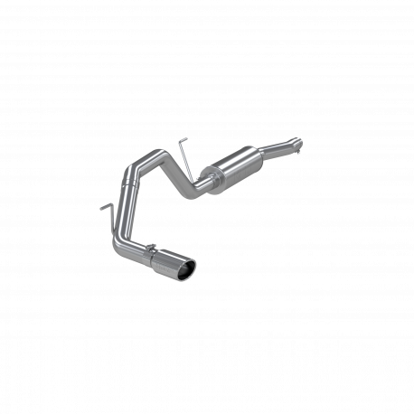MBRP S5400AL - Cat Back Exhaust System Single Side Aluminized Steel For 04-06 Nissan Titan 5.6L, Extended Cab/Crew Cab MBRP