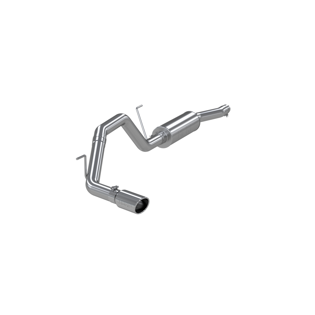MBRP S5400AL - Cat Back Exhaust System Single Side Aluminized Steel For 04-06 Nissan Titan 5.6L, Extended Cab/Crew Cab MBRP