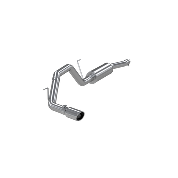 MBRP S5400AL - Cat Back Exhaust System Single Side Aluminized Steel For 04-06 Nissan Titan 5.6L, Extended Cab/Crew Cab MBRP