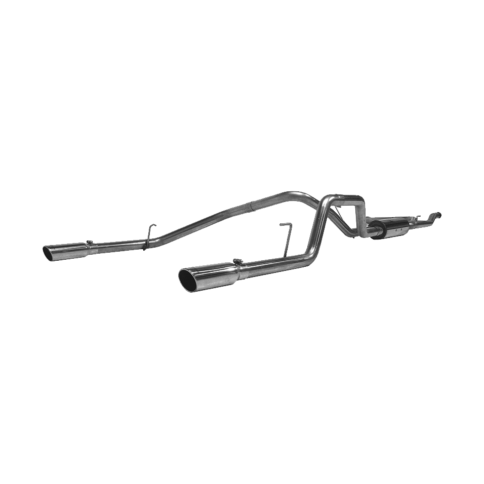 MBRP S5402409 - Cat Back Exhaust System Dual Split Rear T409 Stainless Steel For 04-15 Nissan Titan 5.6L MBRP