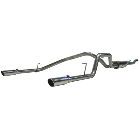MBRP S5402409 - Cat Back Exhaust System Dual Split Rear T409 Stainless Steel For 04-15 Nissan Titan 5.6L MBRP