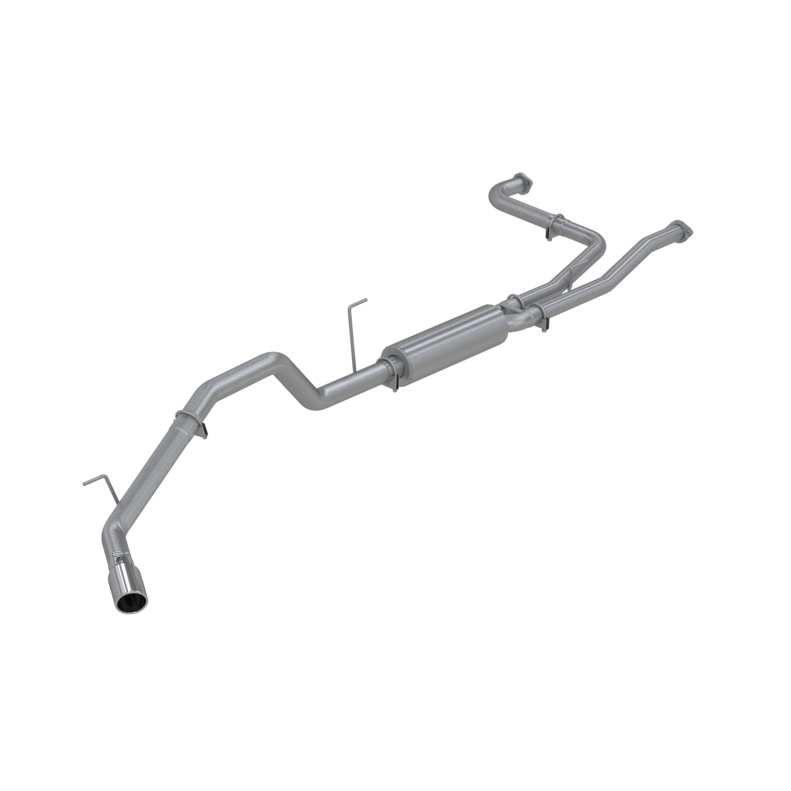 MBRP S5404AL - Cat Back Exhaust System Single Side Aluminized Steel For 04-15 Nissan Titan 5.6L, Extended Cab/Crew Cab MBRP 1