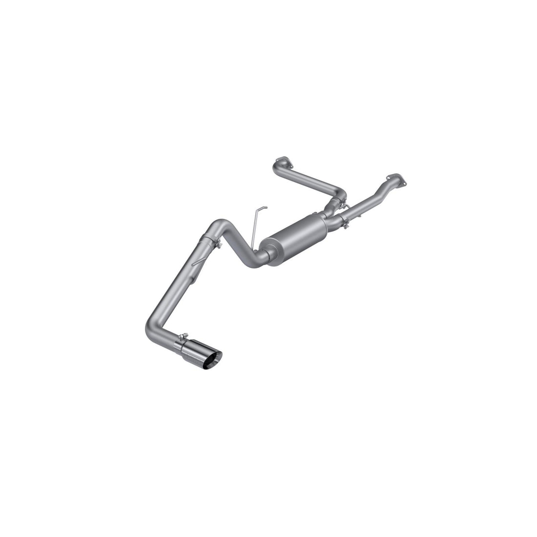 MBRP S5407AL - 2022-Up Nissan Frontier 3.8L Aluminized Steel 2.5 Inch Cat-Back 3 Inch Single Rear Exit Armor Lite Series MBRP