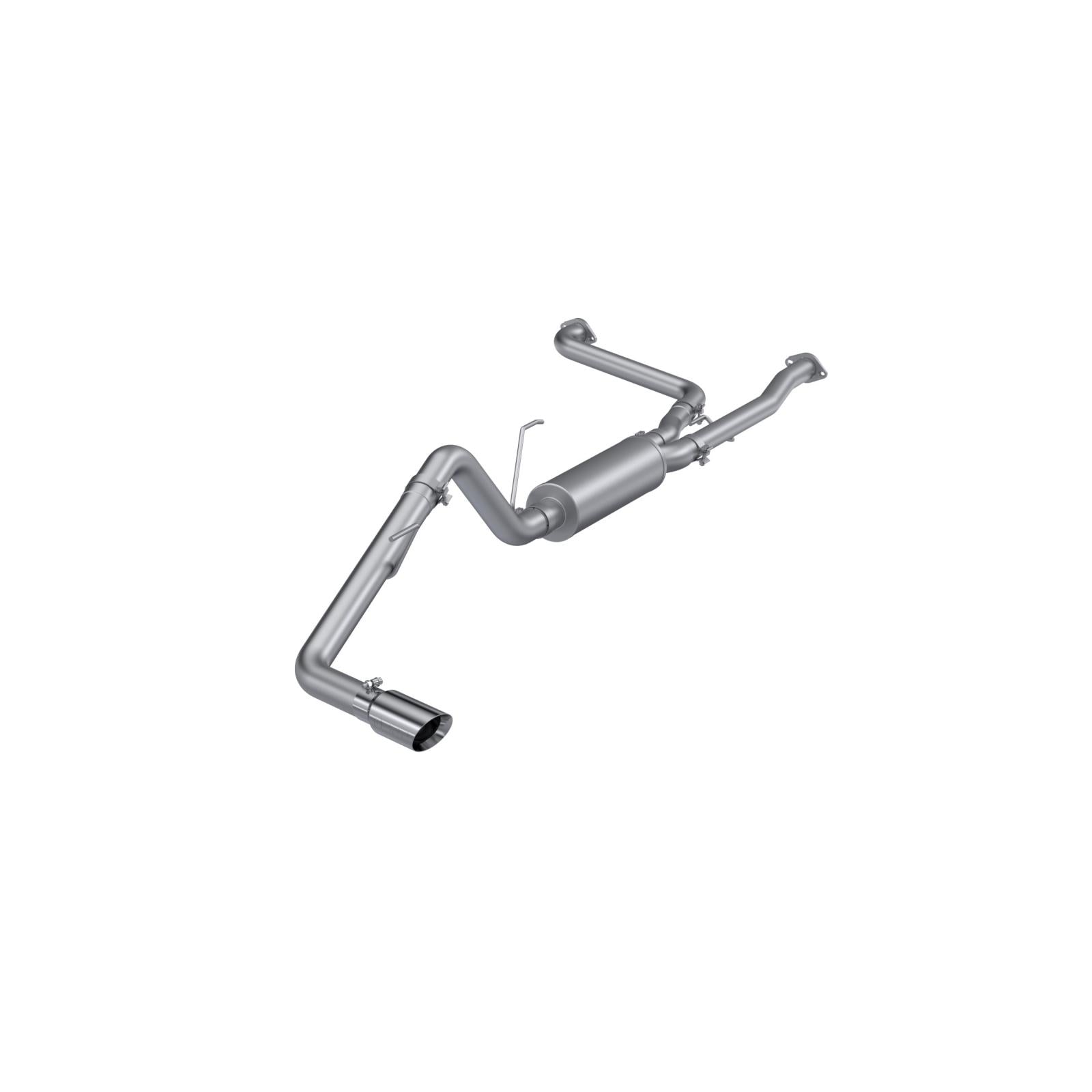 MBRP S5407AL - 2022-Up Nissan Frontier 3.8L Aluminized Steel 2.5 Inch Cat-Back 3 Inch Single Rear Exit Armor Lite Series MBRP