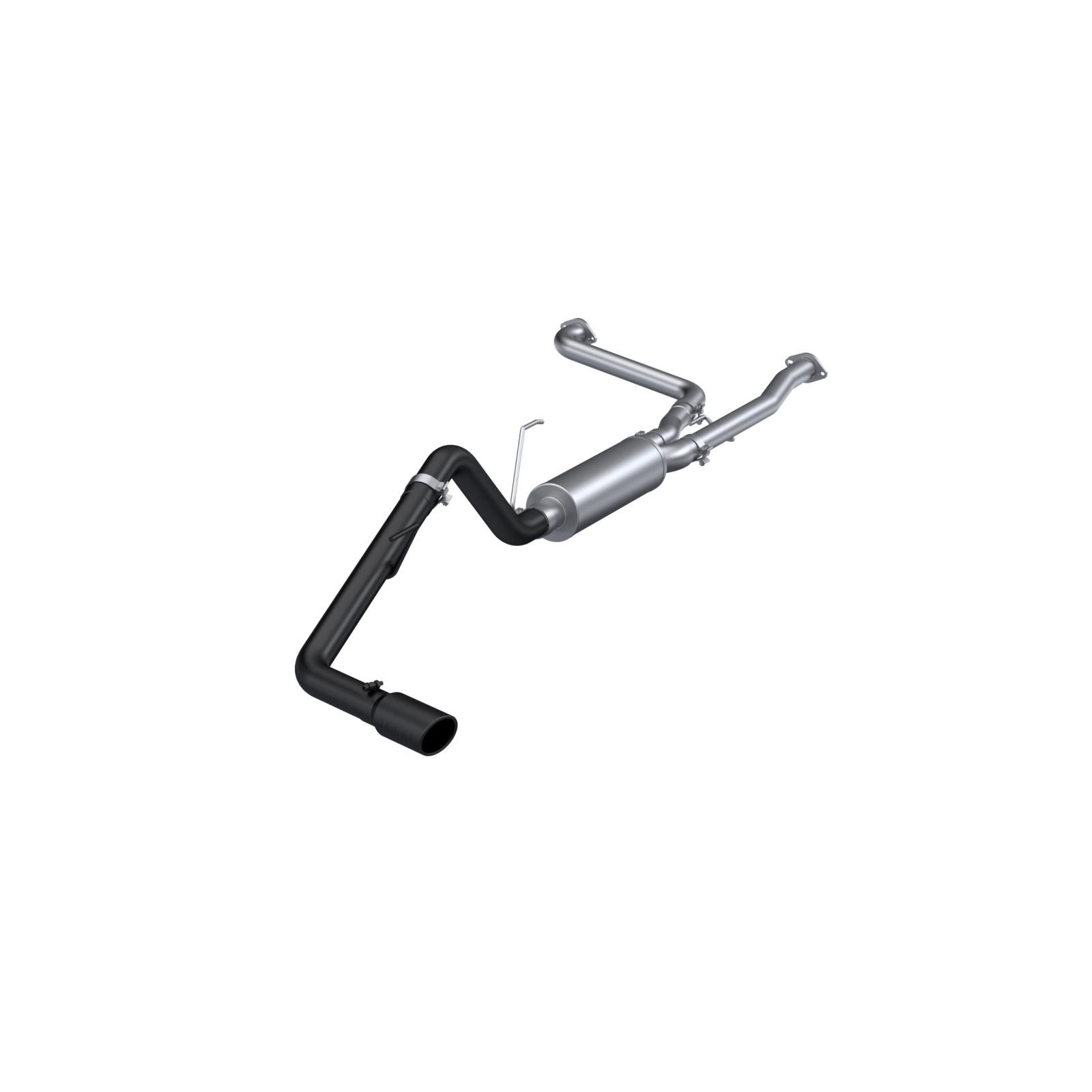 MBRP S5407BLK Black-Coated Aluminized Steel 2.5 Inch Cat-Back 3 Inch Single Rear Exit Armor BLK Series