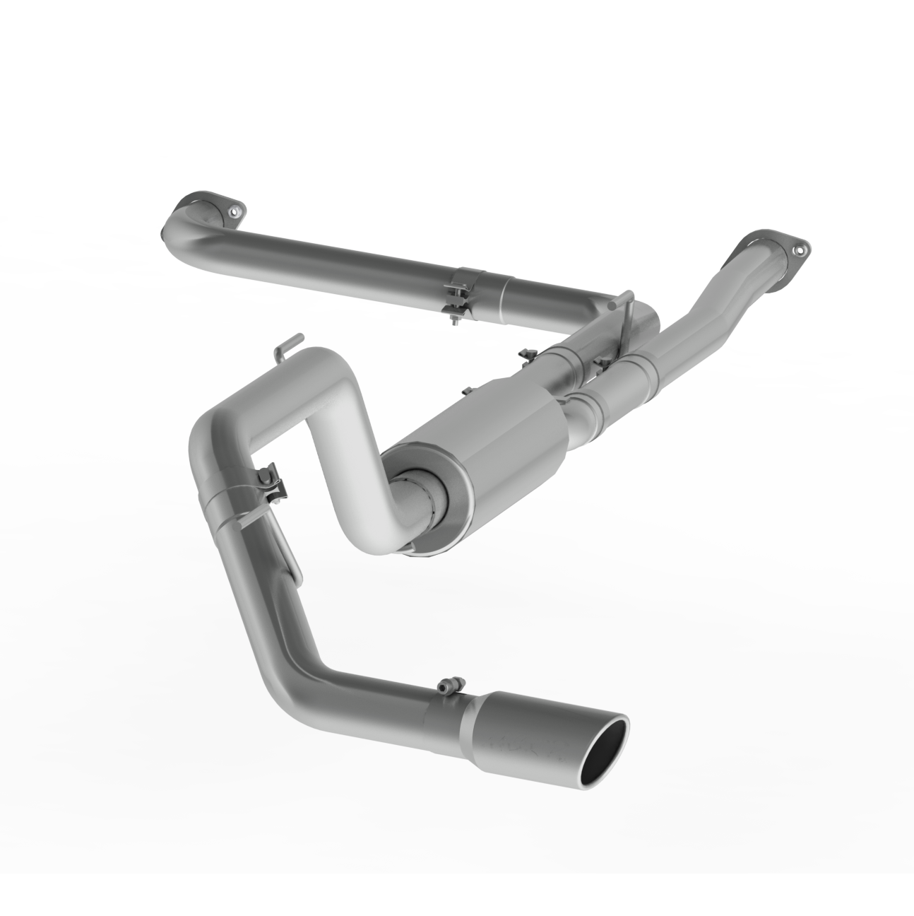 MBRP S5408AL - 3 Inch Cat Back Exhaust System Single Side Aluminized Steel For 16-20 Nissan 5.6L Titan XD MBRP 1