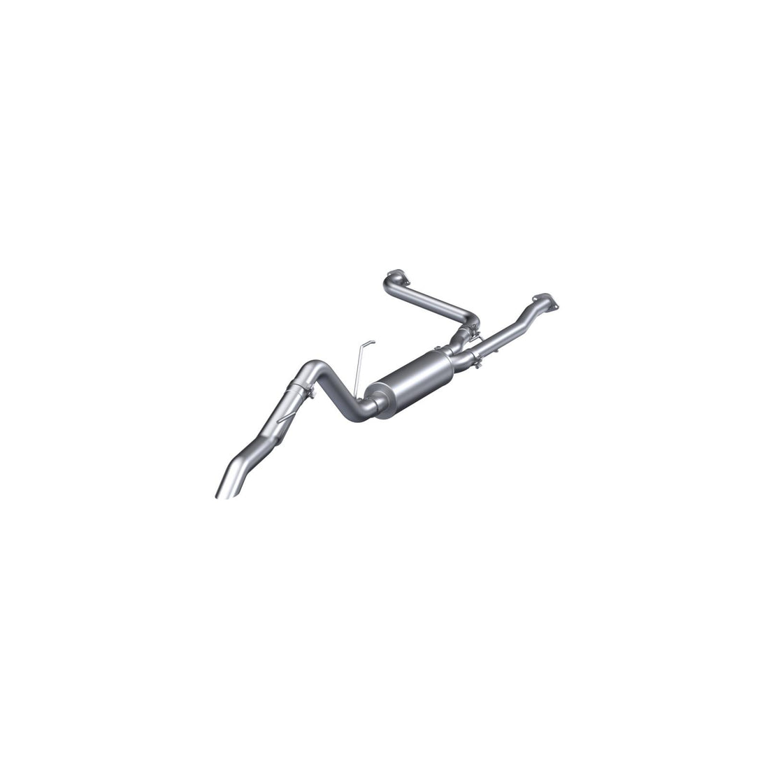 MBRP S5409304 T304 2.5 Inch Cat-Back 3 Inch Single High Clearance Rear Exit Armor Pro Series