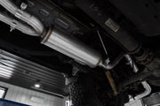 MBRP S5409AL - 2022-Up Nissan Frontier 3.8L Turn Down Aluminized Steel 2.5 Inch Cat-Back 3 Inch Single High Clearance Rear Exit Armor Lite Series MBRP