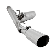 MBRP S5500AL - Cat Back Exhaust System Single Side Aluminized Steel For 00-06 Jeep Wrangler TJ Inline-4 2.5L, Inline-6 4.0L MBRP 1