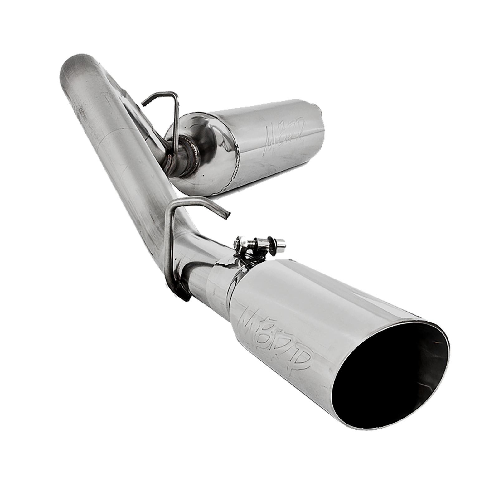 MBRP S5500AL - Cat Back Exhaust System Single Side Aluminized Steel For 00-06 Jeep Wrangler TJ Inline-4 2.5L, Inline-6 4.0L MBRP 1