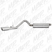 MBRP S5512409 - Jeep TJ Cat Back Exhaust System Single Side T409 Stainless Steel For 97-99 Wrangler TJ MBRP