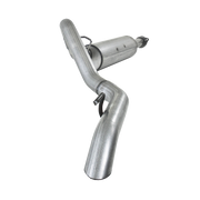MBRP S5520AL - Cat Back Exhaust System Single Aluminized Steel For 04-06 Jeep Wrangler TJ Unlimited, 4.0L I-6 MBRP 1