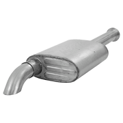 MBRP S5522409 - 2.5 Inch Cat Back Exhaust System For 00-06 Wrangler TJ Inline 4 2.5L Inline 6 4.0L Unlimited Single Off-Road Turn Down T409 Stainless Steel MBRP 1