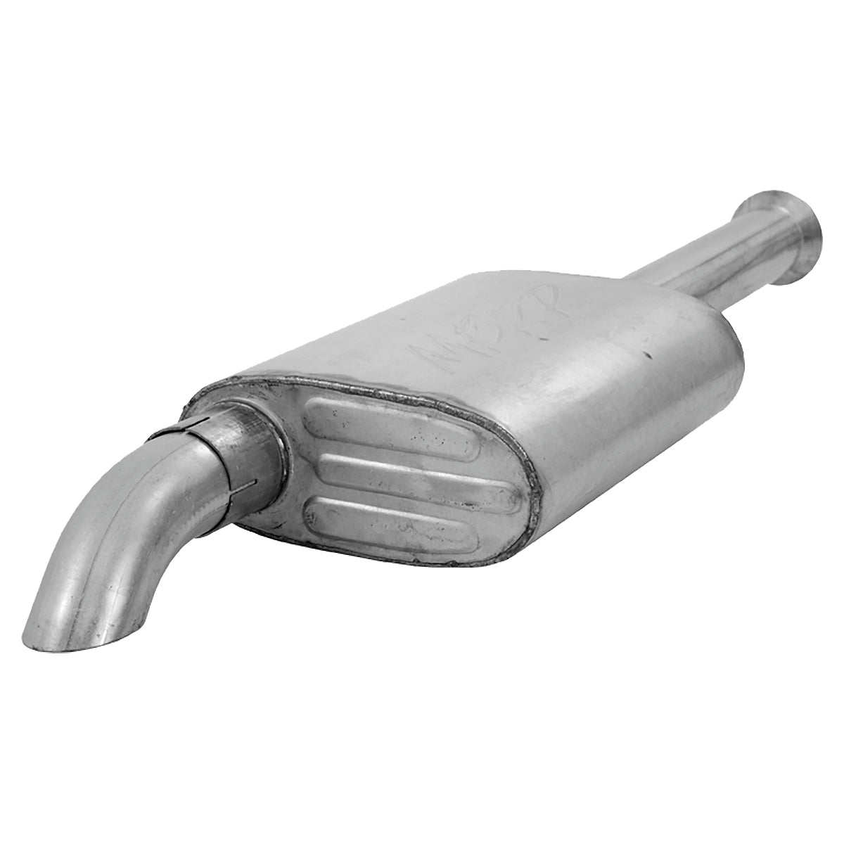 MBRP S5522AL - 2.5 Inch Cat Back Exhaust System For 00-06 Wrangler TJ Inline 4 2.5L Inline 6 4.0L Unlimited Single Off-Road Turn Down Aluminized Steel MBRP 2