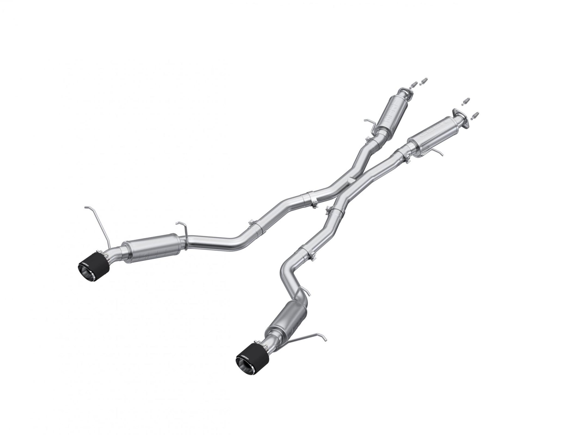 MBRP S55253CF - 3 inch Cat-Back Dual Rear Exit with Carbon Fiber Tips 12-21 Jeep T304 Stainless Steel MBRP