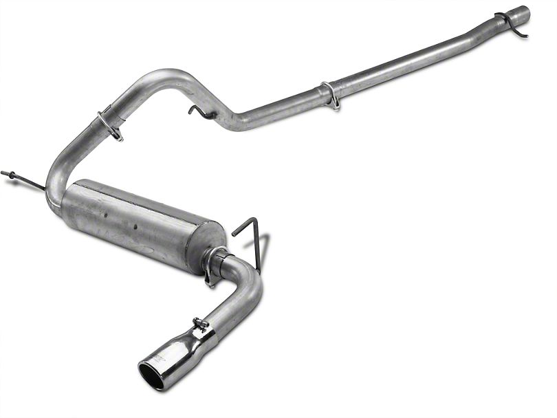 MBRP S5526AL - Jeep JK Cat Back Exhaust System Single Rear Exit For 12-18 Wrangler Rubicon JK 3.6L 2/4 Door MBRP