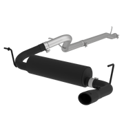 MBRP S5526BLK - Cat Back Exhaust System Single Rear Exit Black For 12-18 Jeep Wrangler/Rubicon JK 3.6L 2/4 Door MBRP