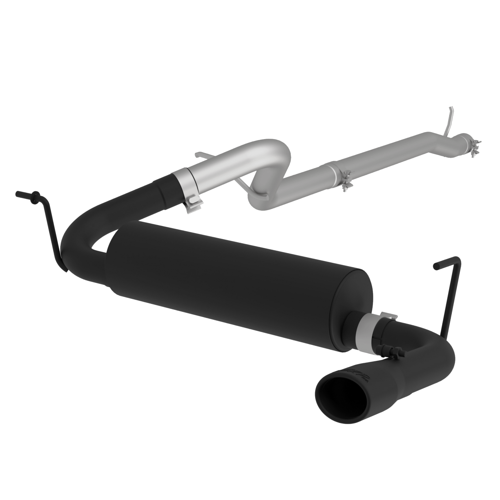 MBRP S5526BLK - Cat Back Exhaust System Single Rear Exit Black For 12-18 Jeep Wrangler/Rubicon JK 3.6L 2/4 Door MBRP