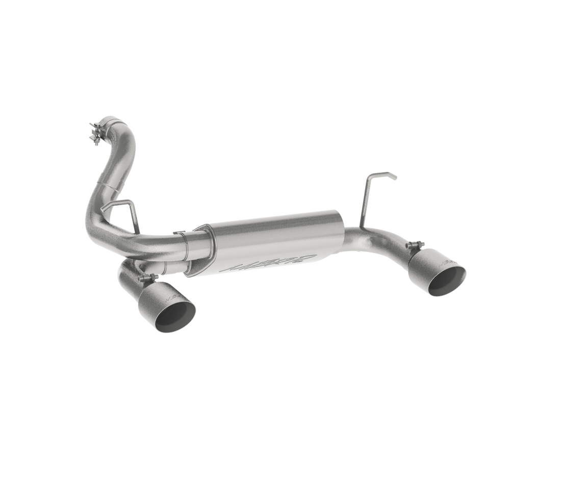 MBRP S5529409 - Jeep 2.5 Inch Axle Back Dual Rear Exit Armor Plus Series For 18-Up Wrangler JL 2/4 DR 3.6L MBRP