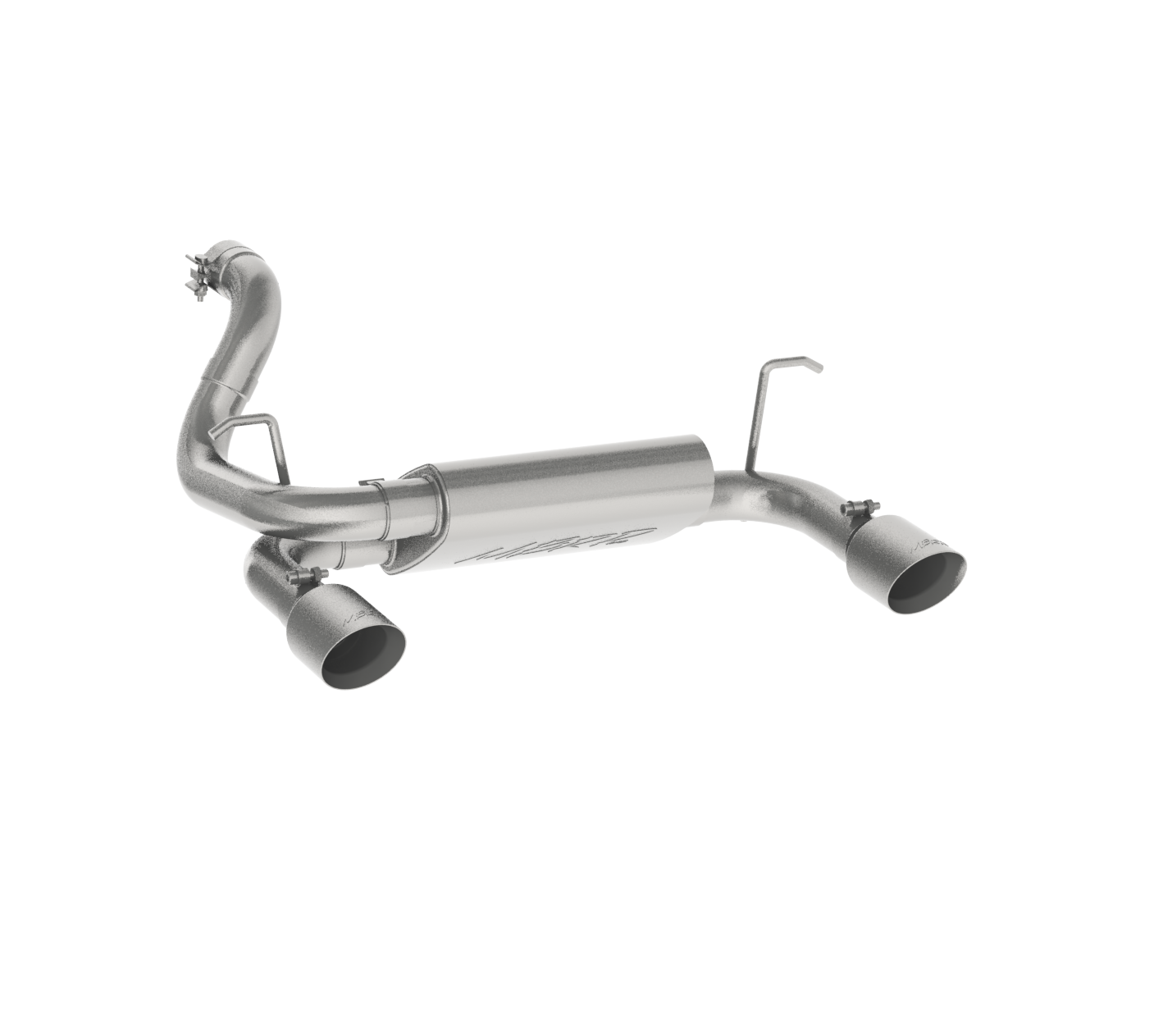 MBRP S5529409 - Jeep 2.5 Inch Axle Back Dual Rear Exit Armor Plus Series For 18-Up Wrangler JL 2/4 DR 3.6L MBRP