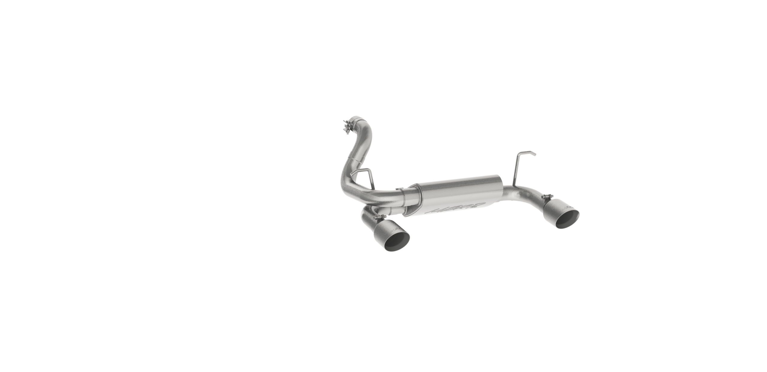 MBRP S5529AL - Jeep 2.5 Inch Axle Back Dual Rear Exit Armor Lite Series For 18-Up Wrangler JL 2/4 DR 3.6L MBRP 1