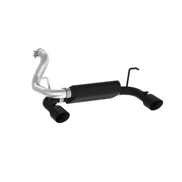 MBRP S5529BLK - Jeep 2.5 Inch Axle Back Dual Rear Exit Armor BLK Series For 18-Up Wrangler JL 2/4 DR 3.6L MBRP
