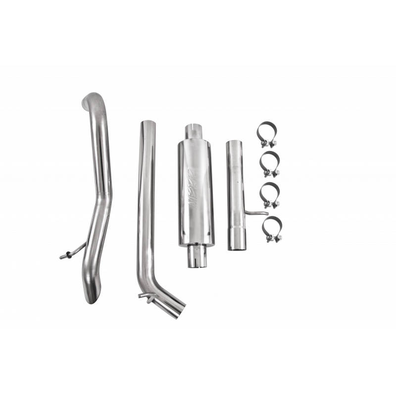 MBRP S5530409 - Cat Back Exhaust System Single Rear Exit Off Road 409SS, 12-18 Jeep Wrangler/Rubicon JK 3.6L V6 2/4 Door MBRP