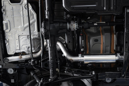MBRP S5533304 - Jeep JL Cat Back Exhaust System Single Rear Exit Armor Pro Series For 18-Up Wrangler JL 2/4 Door MBRP 5