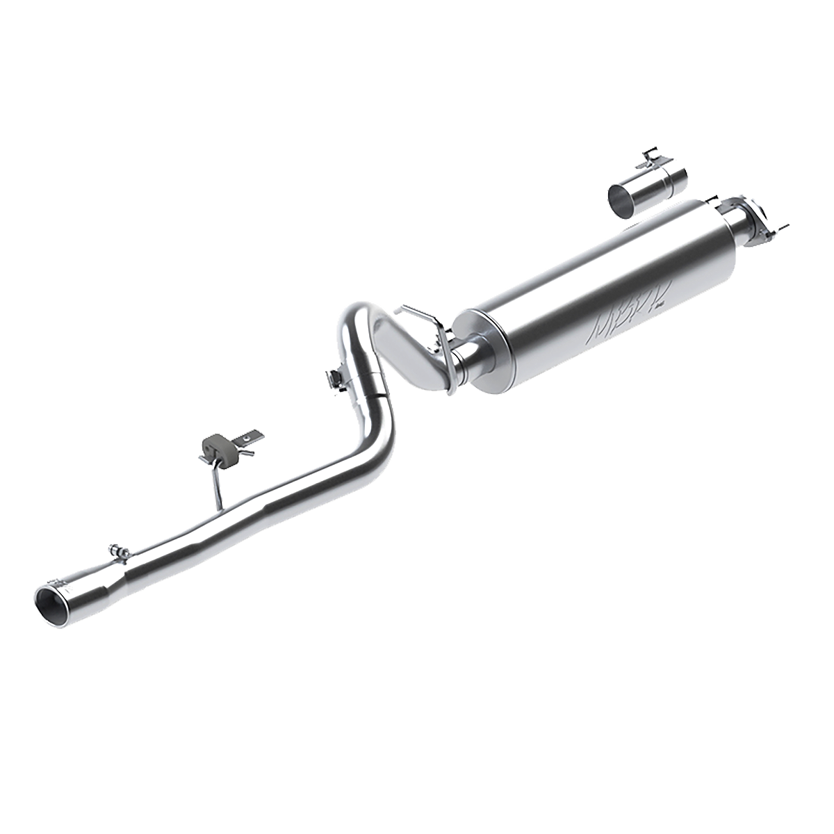 MBRP S5534409 - 2.5 Inch Cat Back Exhaust System Single For 86-00 Cherokee 2.5L 87-01 Cherokee 4.0L T409 Stainless Steel MBRP