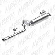 MBRP S5534409 - 2.5 Inch Cat Back Exhaust System Single For 86-00 Cherokee 2.5L 87-01 Cherokee 4.0L T409 Stainless Steel MBRP