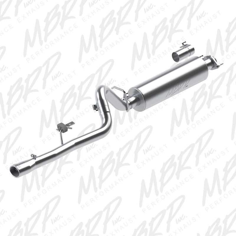 MBRP S5534409 - 2.5 Inch Cat Back Exhaust System Single For 86-00 Cherokee 2.5L 87-01 Cherokee 4.0L T409 Stainless Steel MBRP