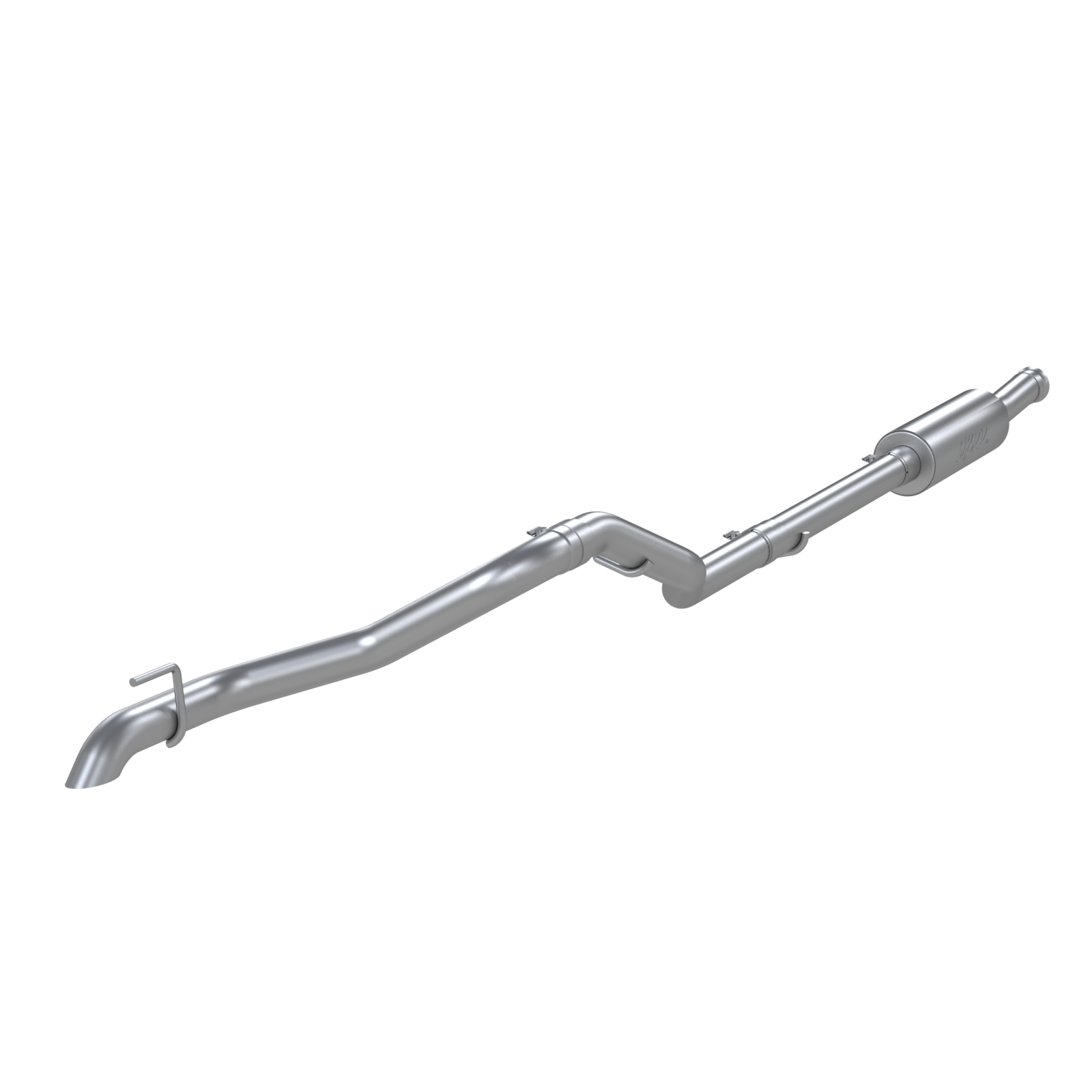 MBRP S5537304 2.5 Inch Cat Back Exhaust System Off-Road Single Rear Exit Armor Pro Series