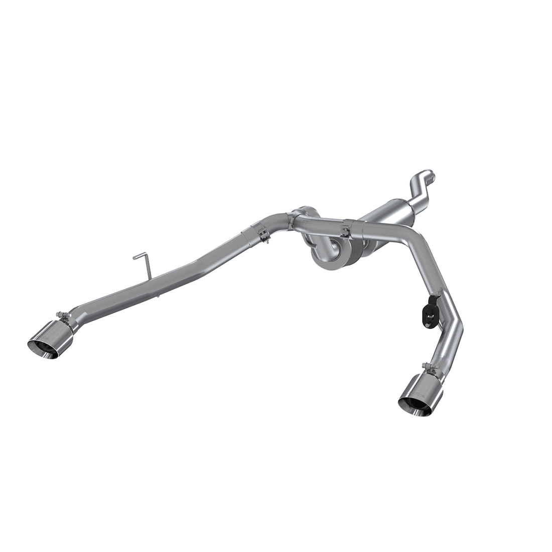 MBRP S5538304 - Jeep 2.5 Inch Cat Back Exhaust System Dual Rear Exit Armor Pro Series For 20-Up Jeep Gladiator 3.6L MBRP