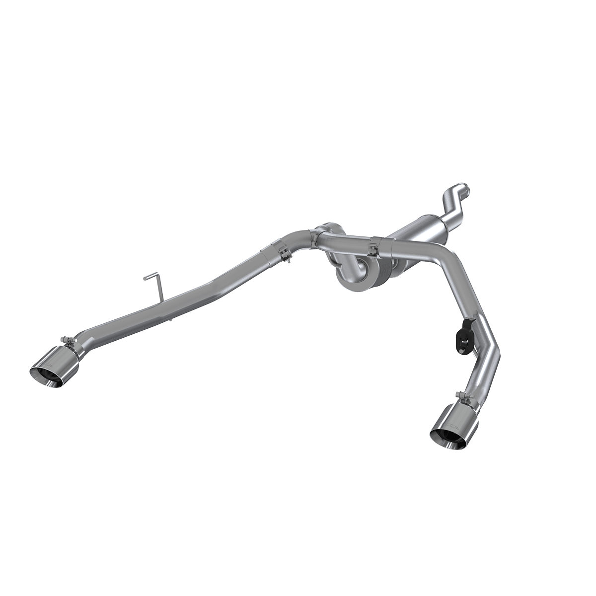 MBRP S5538304 - Jeep 2.5 Inch Cat Back Exhaust System Dual Rear Exit Armor Pro Series For 20-Up Jeep Gladiator 3.6L MBRP