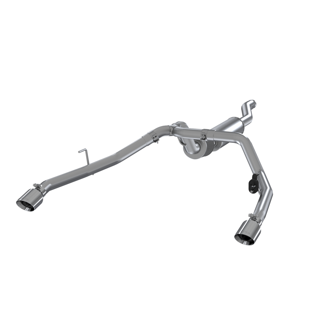 MBRP S5538AL - Jeep 2.5 Inch Cat Back Exhaust System Dual Rear Exit Armor Lite Series For 20-Up Jeep Gladiator 3.6L MBRP