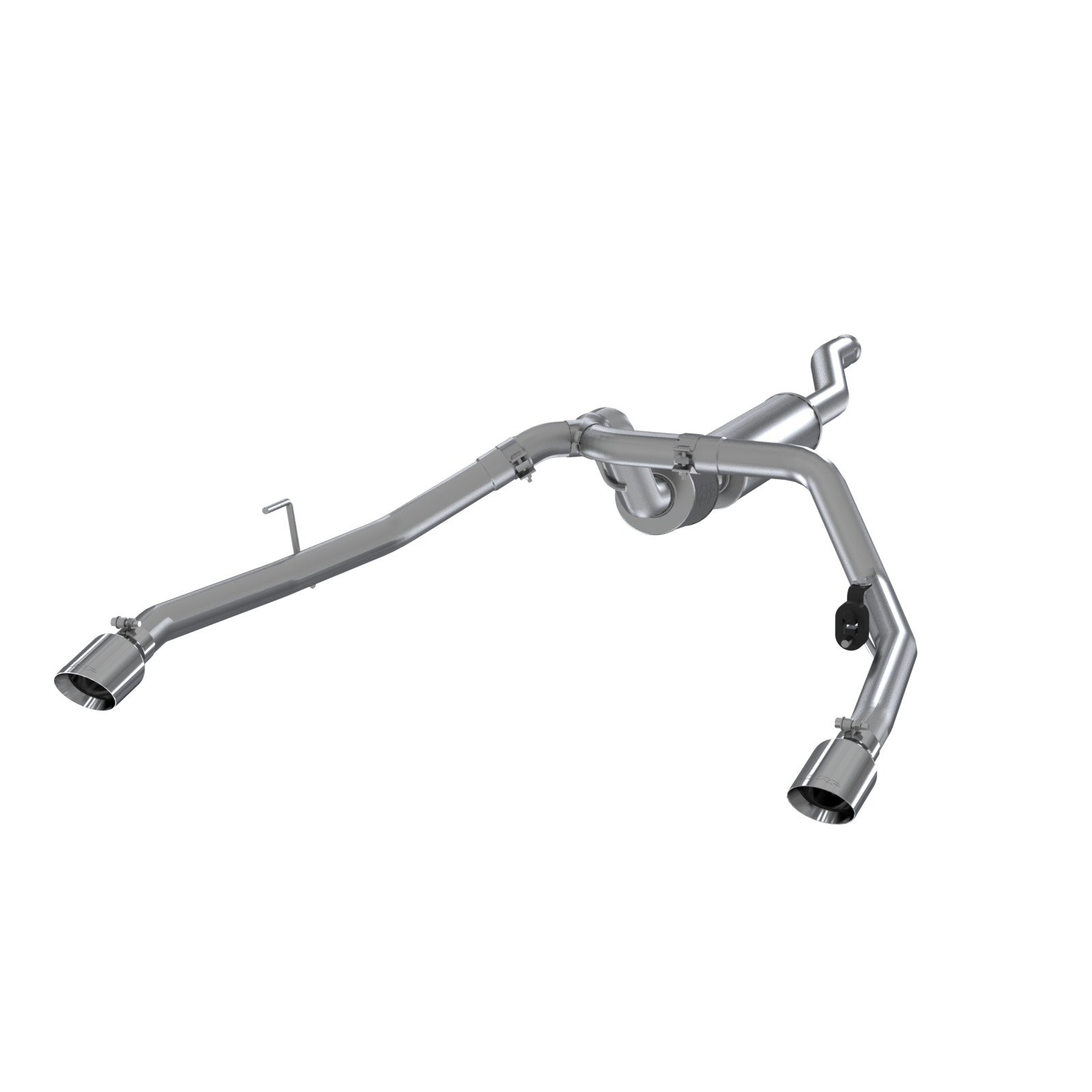 MBRP S5538AL - Jeep 2.5 Inch Cat Back Exhaust System Dual Rear Exit Armor Lite Series For 20-Up Jeep Gladiator 3.6L MBRP