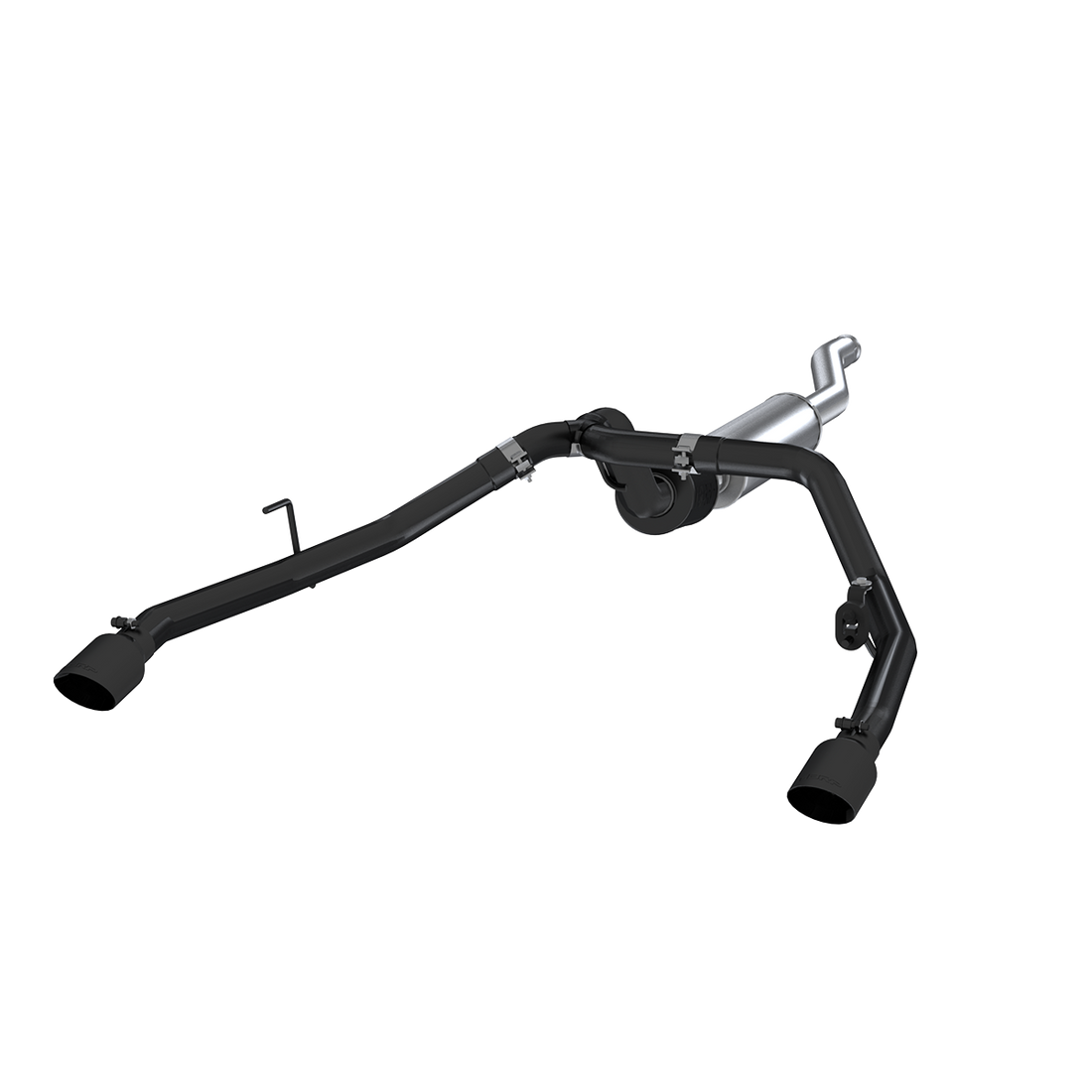 MBRP S5538BLK - Jeep 2.5 Inch Cat Back Exhaust System Dual Rear Exit Armor BLK Series For 20-Up Jeep Gladiator 3.6L MBRP