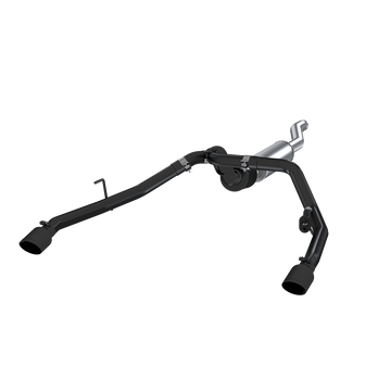 MBRP S5538BLK - Jeep 2.5 Inch Cat Back Exhaust System Dual Rear Exit Armor BLK Series For 20-Up Jeep Gladiator 3.6L MBRP