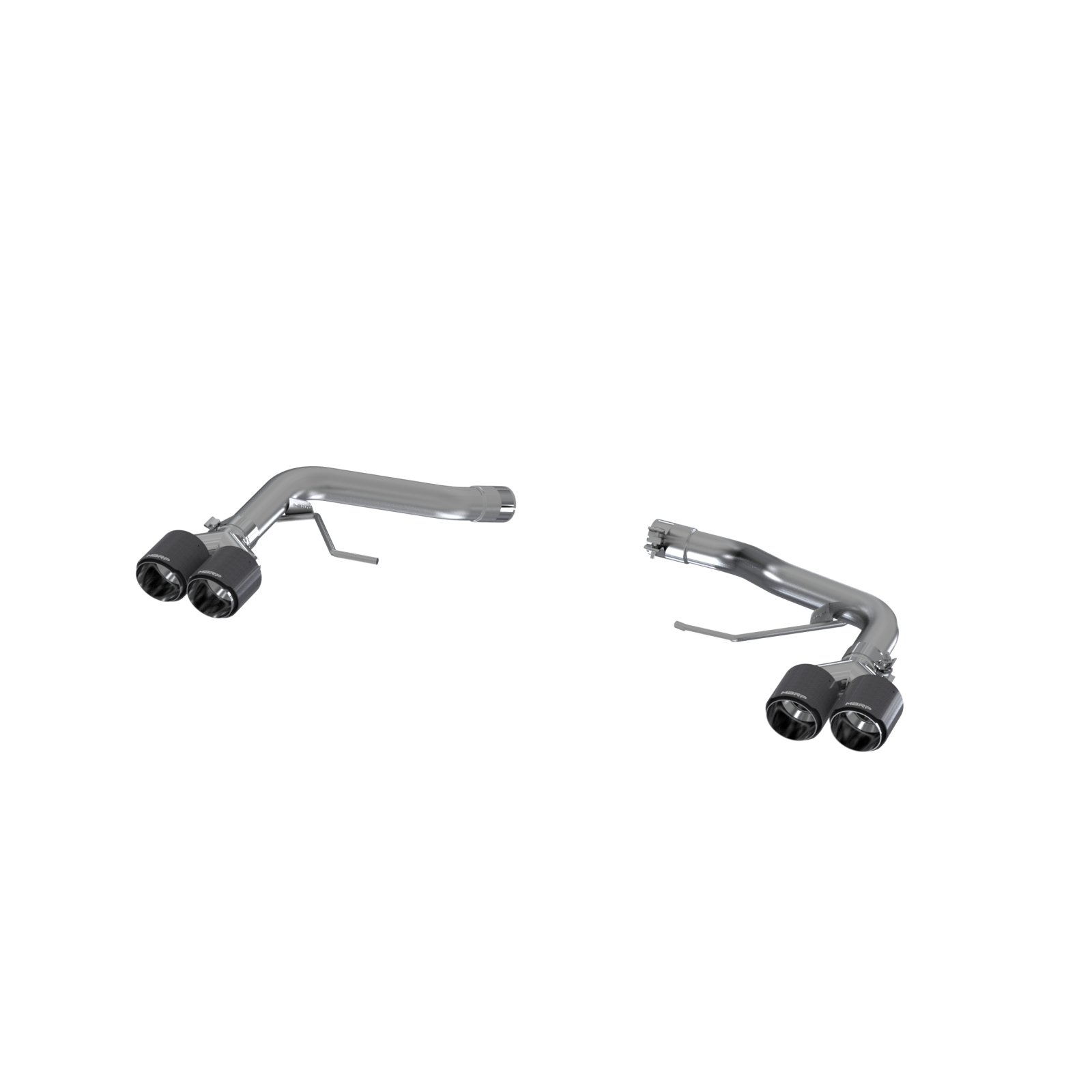 MBRP S56023CF - Porsche 2.5 Inch Axle Back Dual Split Rear Bypass Armor Pro Series Carbon Fiber Tips For 14-Up Porsche Macan MBRP