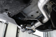 MBRP S56023CF - Porsche 2.5 Inch Axle Back Dual Split Rear Bypass Armor Pro Series Carbon Fiber Tips For 14-Up Porsche Macan MBRP