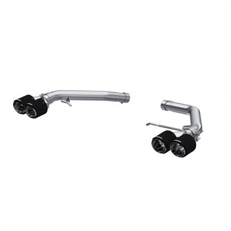 MBRP S56033CF - 2014-2017 Audi SQ5 3.0T 2.5 Inch Axle-Back Dual Rear Exit T304 Stainless Steel with Quad Carbon Fiber Tips MBRP