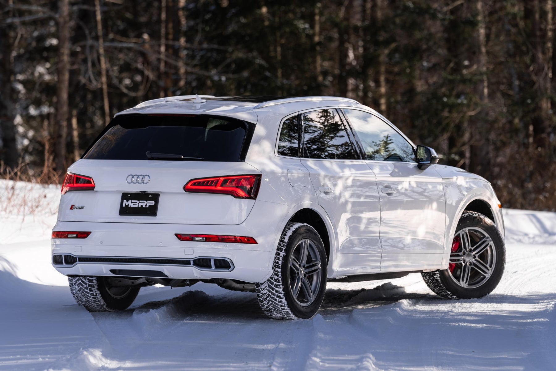 MBRP S5604304 - 2018-2021 Audi SQ5 3.0T T304 Stainless Steel 2.5 Inch Axle-Back Dual Rear Exit MBRP