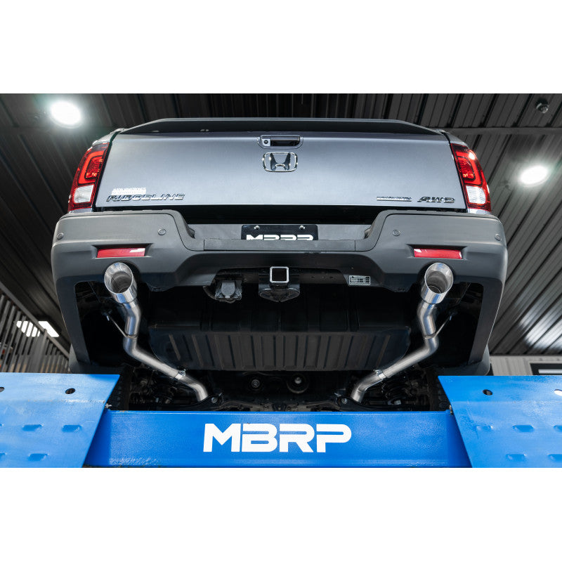 MBRP S5901304 - T304 Stainless Steel 2.5 Inch Cat-Back Dual Rear Exit 2021-Up Honda Ridgeline 3.5L MBRP 5