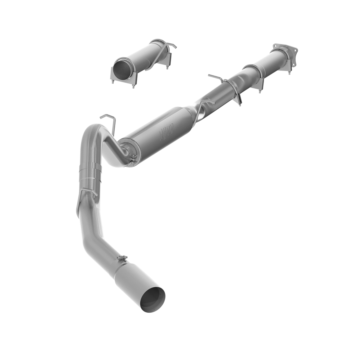 MBRP S6000AL - 4 Inch Cat Back Exhaust System For 01-05 Silverado/Sierra 2500/3500 Duramax Ext/Crew Cab Single Side Aluminized Steel MBRP 1